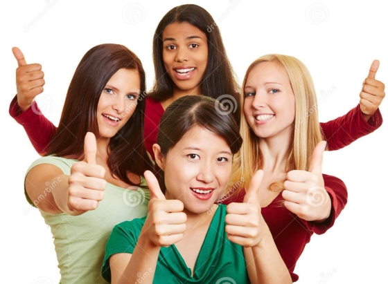 multiracial-group-women-holding-thumbs-up-happy-young-their-33170170